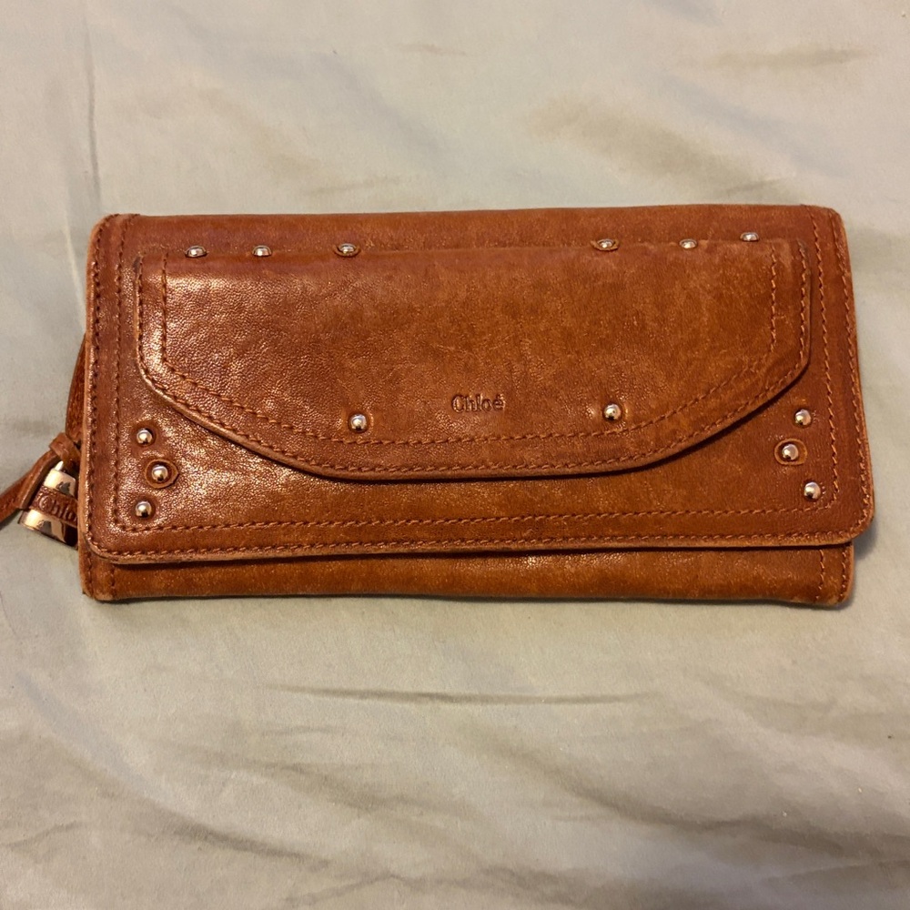 Chloe Brown Leather Wallet